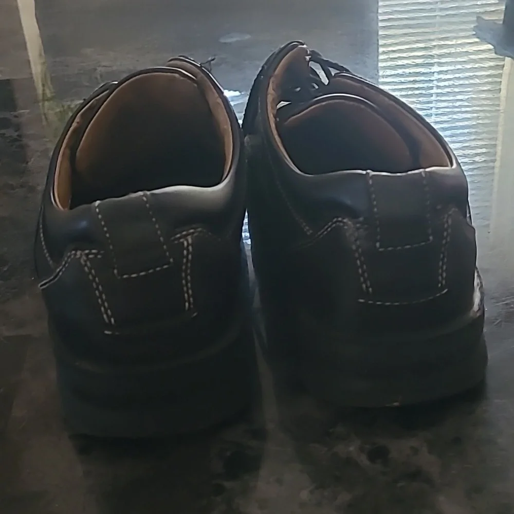 DOCKERS Mens 10 Prostyle Black Leather dress Oxford shoes